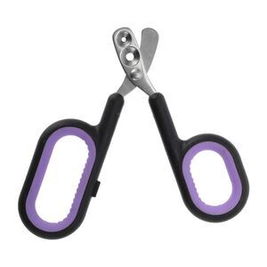 Durable Pet Nail Clippers for Dog for Cat Black Purple